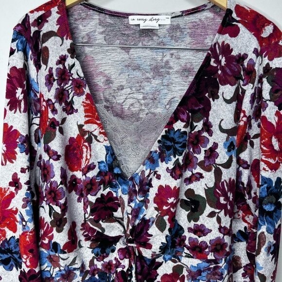 PENNINGTON’S Floral  Tunic Top Size 2x - Picture 6 of 11